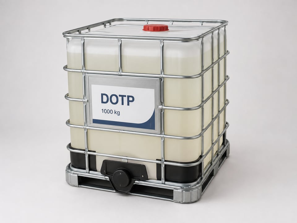 Студийное изображение IBC-контейнера с пластификатором DOTP, 1000 кг