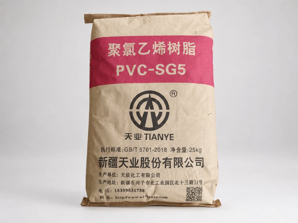 Студийное изображение мешка ПВХ SG-5 завода Tianye, 25 кг